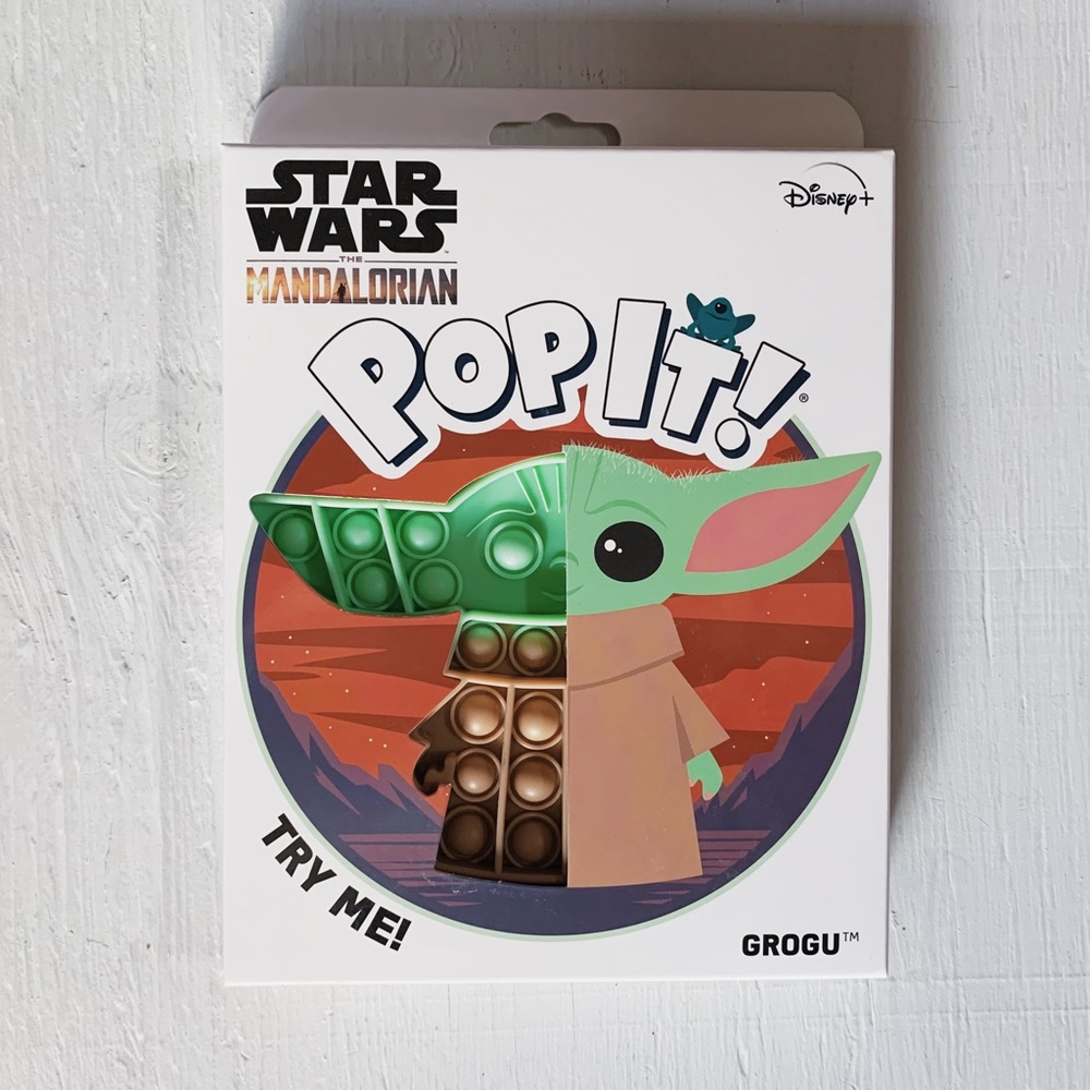 Baby Yoda Pop It! Star Wars Mandalorian The Child Grogu Bubble Snap Fidget Toy